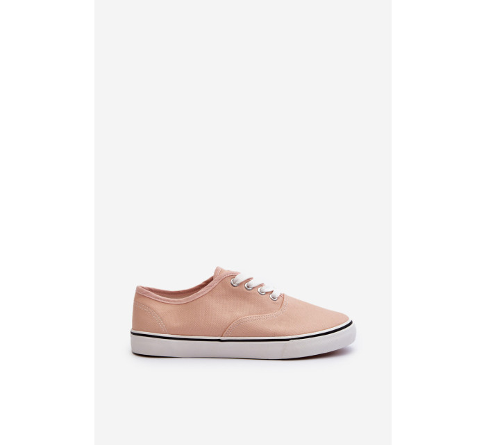 Klasické Dámské Sneakers Sneakers Pink Olvali