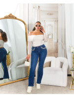 Sexy Highwaist Bootcut Jeans with glitter details