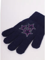 Yoclub Gloves RED-0216G-A250-003 Navy Blue