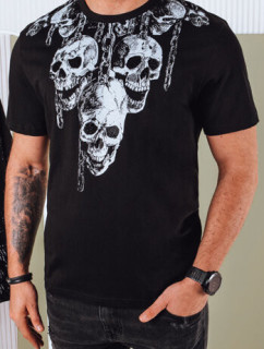 Pánské tričko s potiskem černé Dstreet RX5432