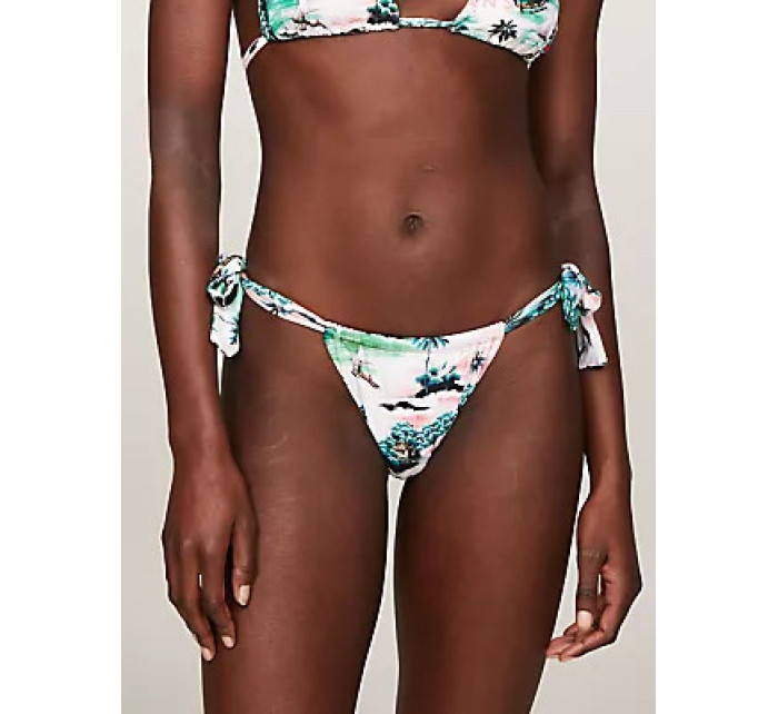 Close to Body Dámské bikiny HIGH RISE SIDE TIE PRINT UW0UW053890JZ - Tommy Hilfiger