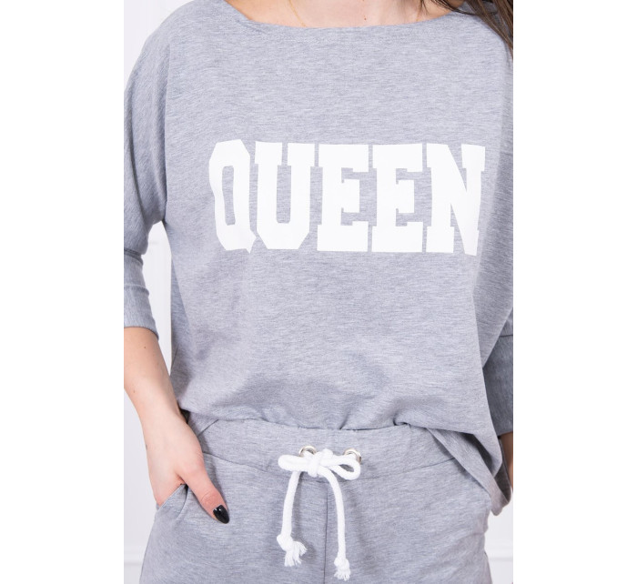 Sada s potiskem Queen grey