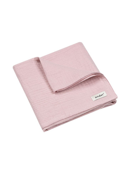 Ander Muslin Swaddle Elena Powder Pink