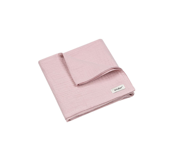 Ander Muslin Swaddle Elena Powder Pink