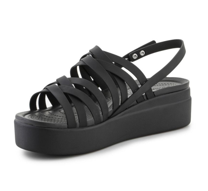 Sandály Crocs Brooklyn Strappy Lowwdg W 206751-001