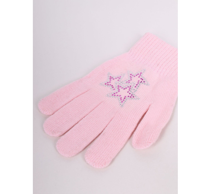 Yoclub Gloves RED-0216G-A250-002 Pink