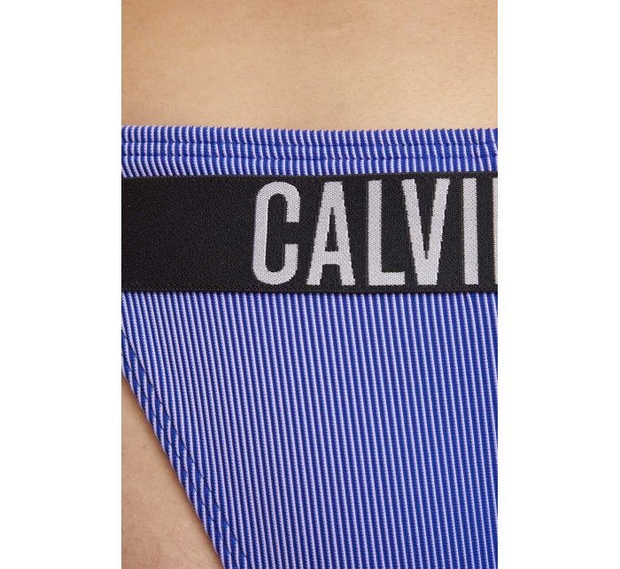 Dámské plavkové kalhotky KW0KW02612 C86 modré - Calvin Klein