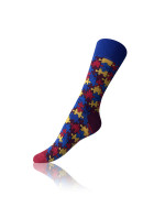 Dárková krabička zábavných crazy ponožek 4 páry CRAZY SOCKS BOX - BELLINDA - modrá