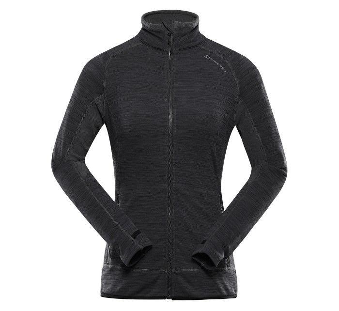 Dámská rychleschnoucí mikina s cool-dry ALPINE PRO ONNECA black