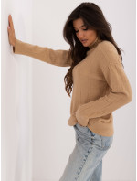 Sweter AT SW  camelowy model 20459081 - FPrice