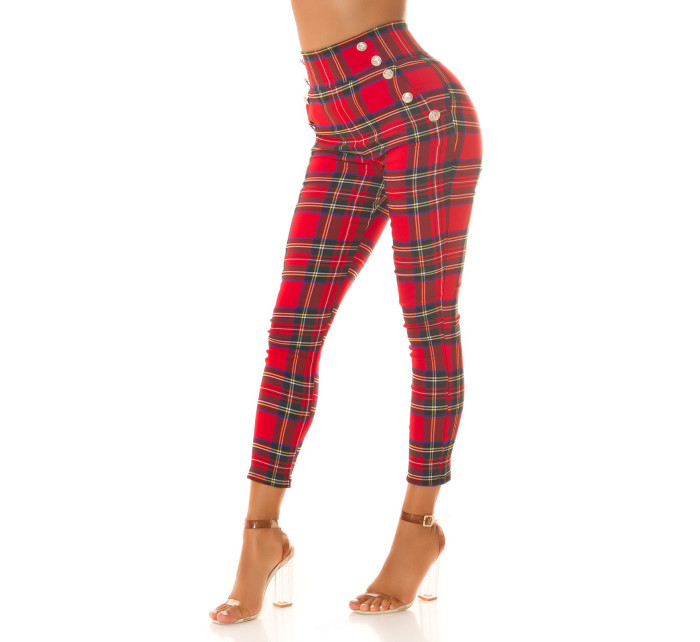 Sexy Koucla checkered Highwaist Pants