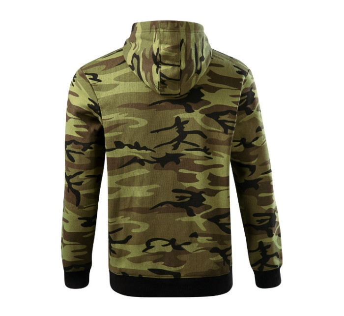 Camo Zipper mikina pánská camouflage green