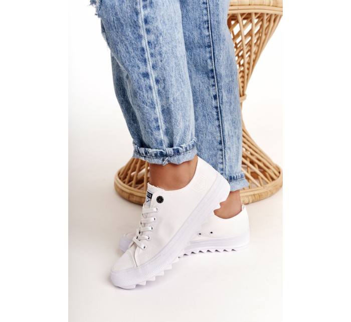 Women's Sneakers On A Chunky Sole BIG STAR White