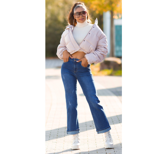 Sexy Highwaist Push up použitý vzhled flarred Jeans