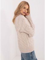 Sweter AT SW model 20463667 jasny beżowy - FPrice