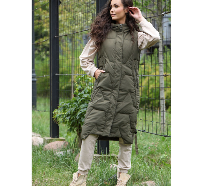 Dámská vesta BLH220050F Khaki - Perso