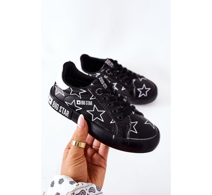 Children's Leather Sneakers BIG STAR II374002 Black