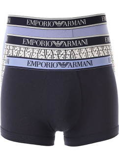 Pánské boxerky 3Pack  modré  model 19908024 - Emporio Armani