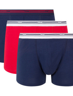 Pánské boxerky 3 ks DIM COLORS CLASSIC BOXER 3x - DIM - tmavě červená