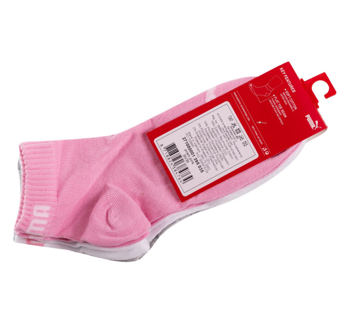 Puma 3Pack Ponožky 906978 Ash Pink