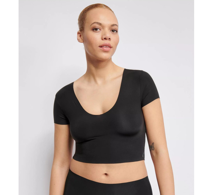 Dámský top ZERO Feel 2.0 Crop Top - BLACK - černý 0004 - SLOGGI