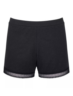 Dámské šortky GO Ribbed Short - BLACK - černé 0004 - SLOGGI