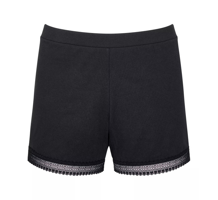 Dámské šortky GO Ribbed Short - BLACK - černé 0004 - SLOGGI