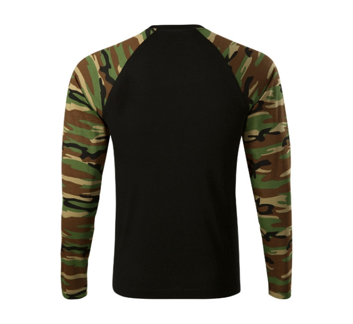 Camouflage LS triko unisex camouflage brown