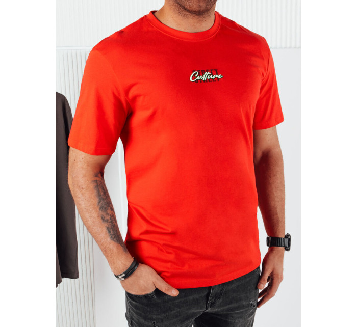 Pánské tričko s oranžovým potiskem Dstreet RX5423