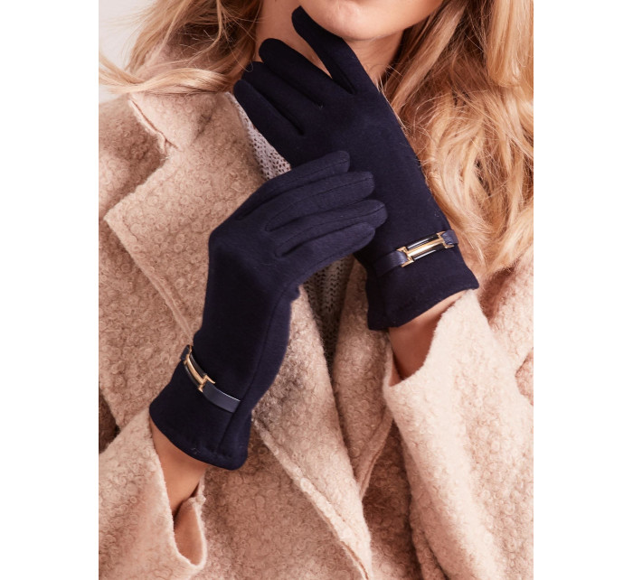Klasické námořnické modré dámské rukavice