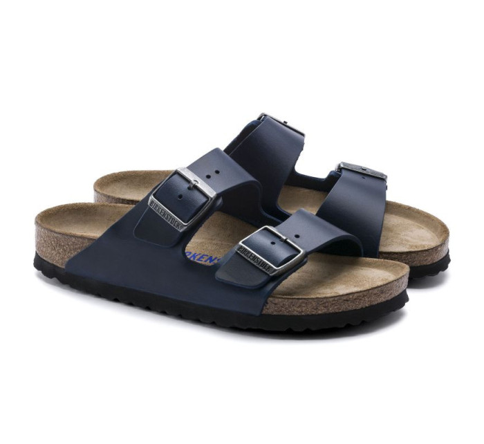 Arizona Soft bed Leather Žabky Blue   Leather model 20694266 - Birkenstock