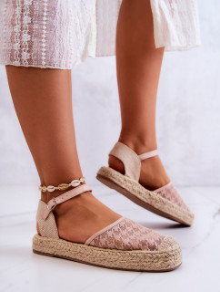 Dámské espadrilky se sponou Nude Charlene