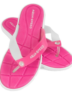 AQUA SPEED Bazénové pantofle Bali Pink/White