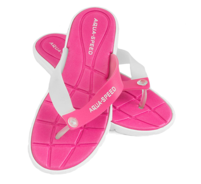 AQUA SPEED Bazénové pantofle Bali Pink/White