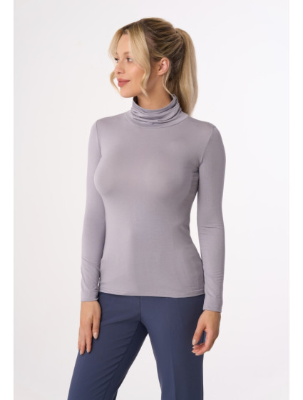 Turtleneck model 20674193 Silver - Babell