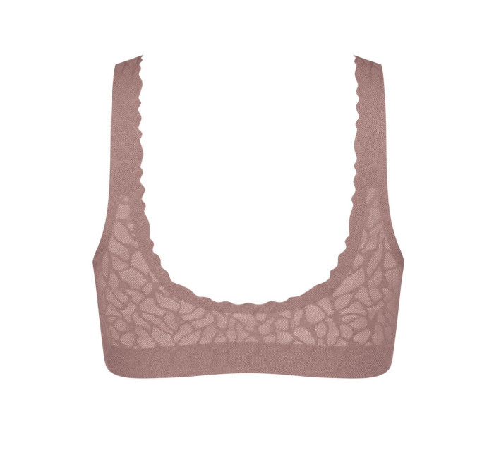 Dámská podprsenka Zero Feel Lace 2.0 Bralette - BROWN - sv. hnědá 1141 - SLOGGI