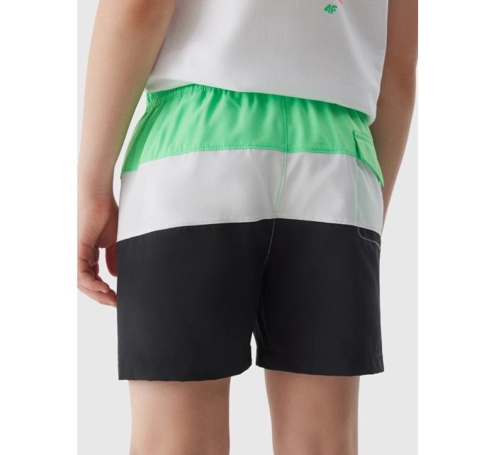 Chlapecké plážové šortky typu boardshorts 4F - zelené