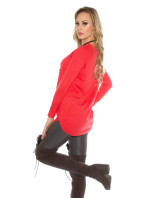 Trendy Koucla pullover with rhinestones