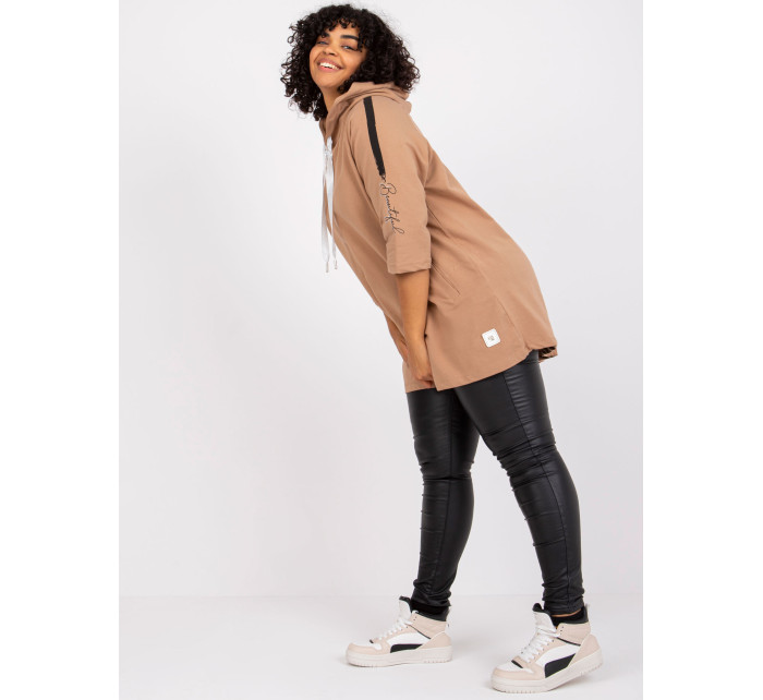 Mikina Miley's camel plus size