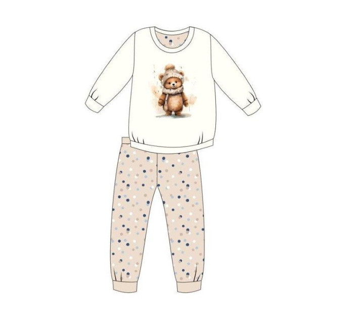 Dívčí pyžamo Cornette Kids Girl 594/180 Sweet Bear dł/r 86-128