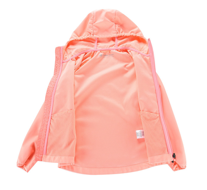 Dětská softshellová bunda s membránou ALPINE PRO SPERTO neon salmon