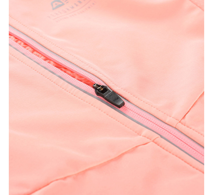 Dětská softshellová bunda s membránou ALPINE PRO SPERTO neon salmon