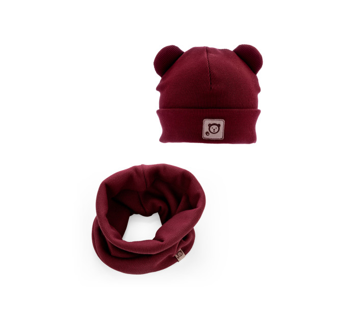 iltom Set Cap&Chimney Bear K004 09 Burgundy