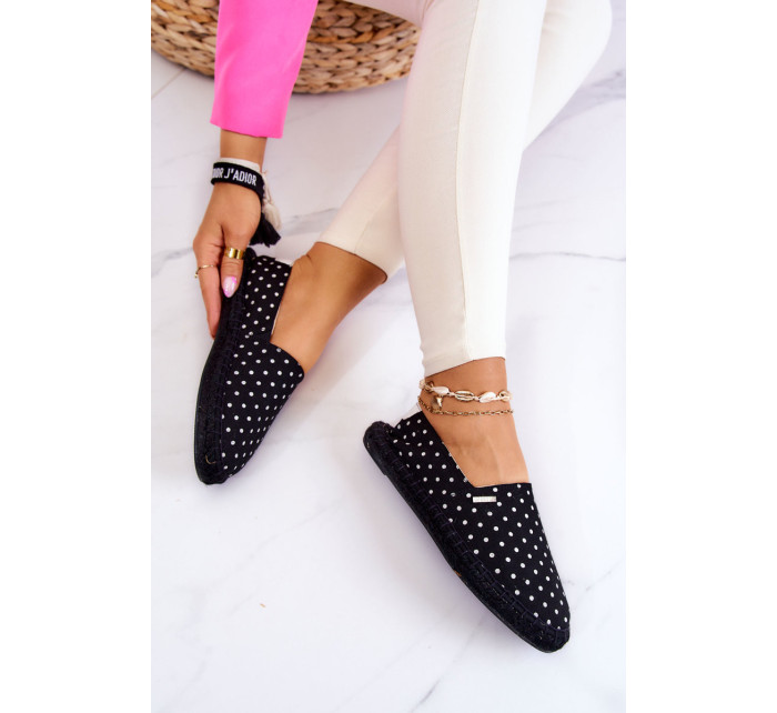 Dámské módní espadrilky Polka Dots Big Star - černé