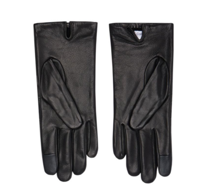 Calvin Klein Re-lock Debossed Leather Gloves W K60K609975 dámské