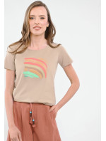 Volcano T-Shirt T-SHORE Beige