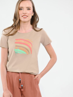 Volcano T-Shirt T-SHORE Beige