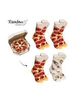 Rainbow Socks Pizza 4 páry Pepperoni