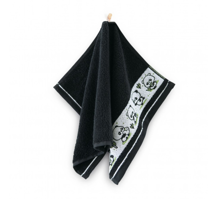 Zwoltex Kids Towel Panda Black