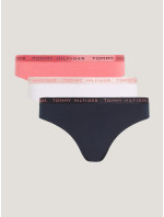 Dámská tanga 3Pack UW0UW04889 0V5 růžové - Tommy Hilfiger